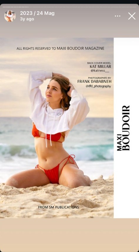 Kathleen Millar Viterra modeling swimwear portrait — archived public record on kathleenamillar.com